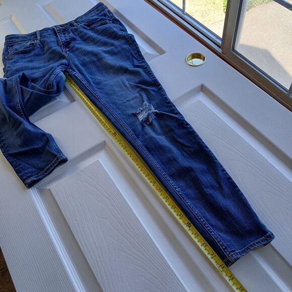 Vigoss Jagger Skinny Dark Wash 30 distressed  31"W 28"L ripped destruction - Picture 14 of 16